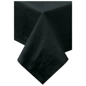 220613 Hoffmaster Black Greek Key 54 X 108 Paper Table Cover - 25 / Cs