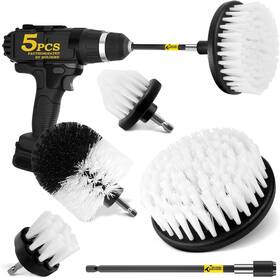 Holikme 445048735706 5pack Drill Brush Attachment Set-car Interior Detailing Kit Power Scrubber