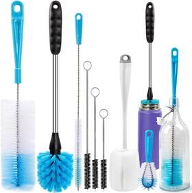 Holikme 445056825871 8 Pack Bottle Brush Tube Cleaning Set Long Handle Cleaner For Wa