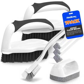Holikme 972085803149 7 Pack Deep Cleaning Brush Set Scrub Pads With Scraper Tip For Pool W