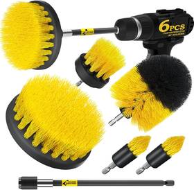 B07g7xg6bv Holikme 6-pack Power Scrubber Brush Set For Grout Tile And Bathroom Cleaning