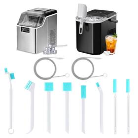 Hsv-904 Home Store Vibe Ice Maker Cleaning Brush Set - 2pc Straw Cleaner And Machine 8pc Crevice Tools