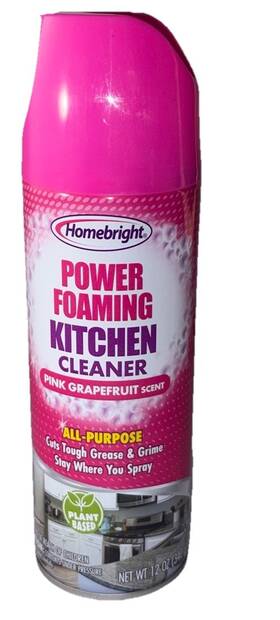 393770 Homebright Power Foaming Kitchen Cleaner 12oz Pink Grapefruit Scent-new-ship24hr