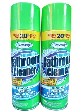 Homebright 849607077431 Foaming Bathroom Cleaner Cuts Grime Soap Scum 2pcs Set 14.4 Oz Each