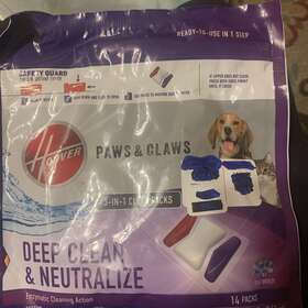 Hoover 073502524602 New Paws And Claws Deep Clean Neutralize Carpet Cleaning 3 In 1 Packs