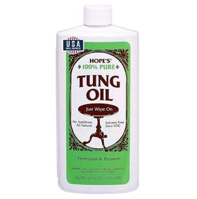 Hopes 031140020016 100% Pure Tung Oil Food Safe Waterproof 16 Fl Oz 1 Pack.