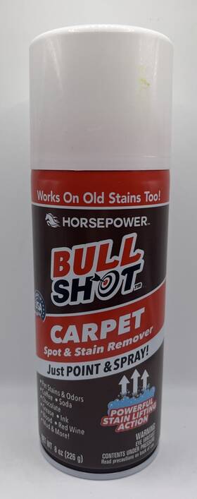 Horsepower 097298062711 Bull Shot Carpet And Upholstery Spot Stain Remover 8 Oz.free Shipping
