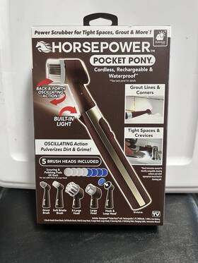 R1-0325 Horsepower New Pocket Pony As-seen-on-tv Cordless Waterproof Power Scrubber