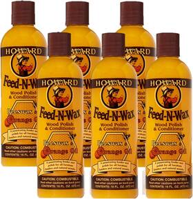 B07m955skd Howard Products Feed-n-wax Wood Polish And Conditioner Orange 6 16 Oz