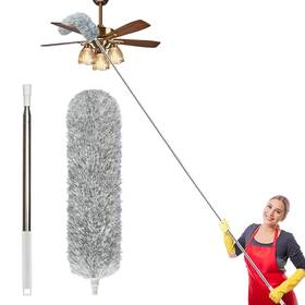 F001s Hshttkl 100-inch Extra-long Dusters Cleaner Tools With Extension Pole And Bendable A