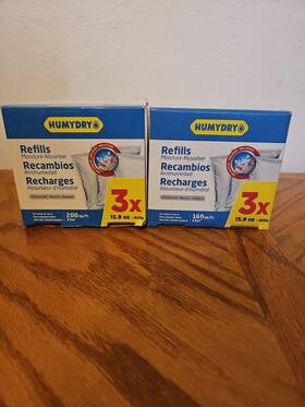 7008499 Humydry 2 Boxes Of Moisture Absorber 3 Pack Refill 3x15.9 Oz. Unscented