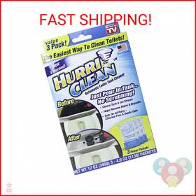 2092-hc-mo48 Hurriclean - Hc-mo48 Deluxe 3-pack New And Improved Automatic Toilet Tank Cleane