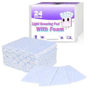 I-sper 760627925031 24 Pack Light Scouring Pad With Foam Triple Cleaning Scrub Singles Heavy