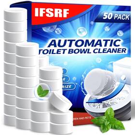 Ifsrf 797457921520 Automatic Toilet Bowl Cleaner Tablets 50 Pack - Bleach Descale And Deodor