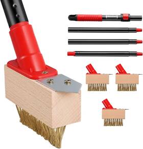 Iku-140135 Iku Moss Remove Brush With Long Handle 53in Deck Crevice Cleaning Tool Weed