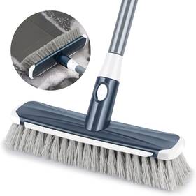 Ilavcool 618202834523 Floor Scrubber With Long Handle 2 In 1 Scrubbing Brush Stiff Bristle Shower Cle