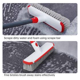 Ilavcool 618202834998 Scrub Brush Floor With Long Handle Deck Scrubber 2 In 1 Scrape