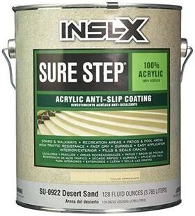Insl-x 023906752781 Sure Step Acrylic Anti-slip Concrete Coating 1 Gallon Desert Sand