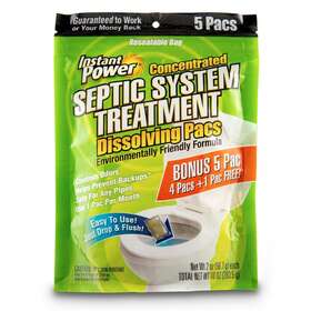 Instant Power 711181653809 Septic System Treatment Pacs 5-pack