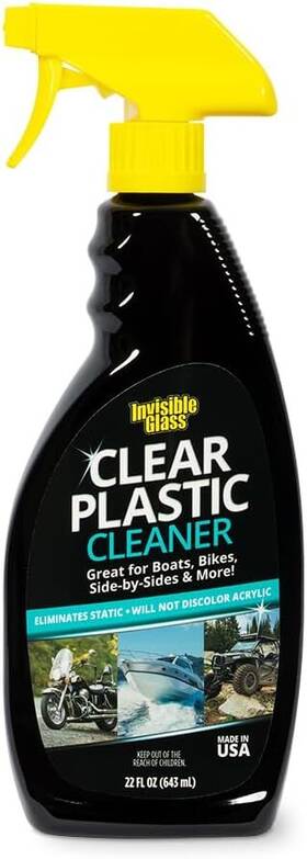 92084 Invisible Glass Clear Plastic Cleaner For Cars Motorcycles Rvs Boats Helmet Visors