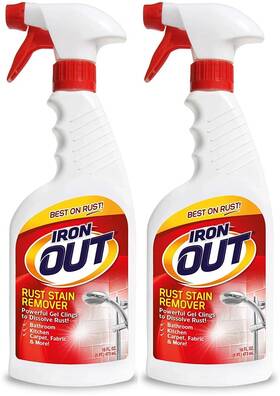01616 Iron Out Liquid Rust Remover Spray 16 Fl Oz 2 Pack