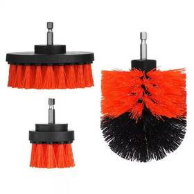 Itopfox 705353181092 3-pcs Drill Brush Attachment Kit And Power Scrubber Cleaning Utility Brus