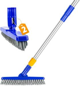 It16 Ittaho 2 Pack Grout Brush With Long Handle 56.5ftft Swivel Cleaning V
