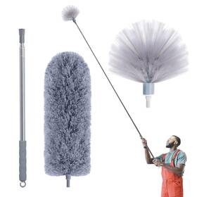 Ivyroll 795261186371 Cobweb Duster With Extension Pole Spider Web Brush And Ceiling K