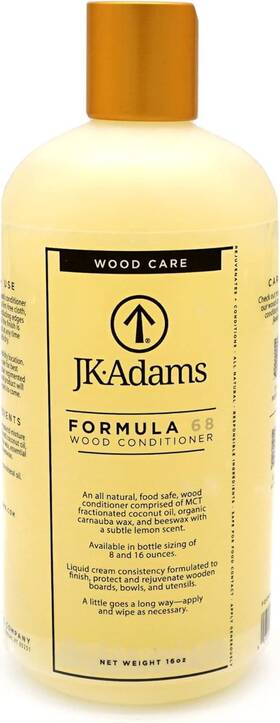 J.k. Adams 885482431289 8-ounce Mineral Oil Wood Conditioner