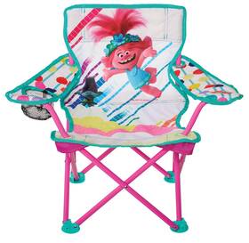 601601-1soc Jakks Pacific Trolls 2 Kids Chair Foldable For Camping Sports Or Patio With Carry Bag Tod
