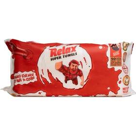 Jealous Devil 313110856888 50-ct Relax Super Towels Wipes Xl Grease Destroying Multi-purpose Cleaning