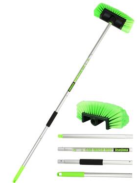6scarbrush Jisejima Five-sided Car Wash Brush With Long Handle Soft Bristle Scrub Cleani