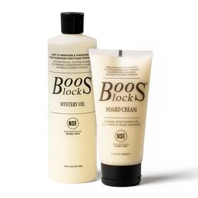 John Boos 847090024086 2-piece All-natural Care And Maintenance Set 16 Oz Mystery Oil 5 Board C