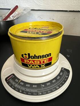 451004 Johnson Sc Orig. Formula Paste Wax 16 Oz Tin 20%full - For Floors/metal/leather