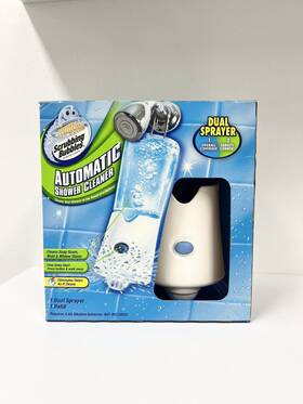 730423 Johnson Scrubbing Bubbles Automatic Shower Cleaner Kit Dual Sprayer And 34 Oz Bottle
