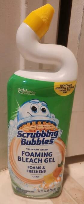 Johnson S C Inc 025700715795 Scrubbing Bubbles Foaming Bleach Gel Toilet Bowl Cleaner Large 24 Oz