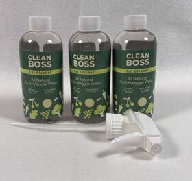 Joy 810177945802 Clean Boss Eat Cleaner Fruit And Veggie Natural Wash 3 Bottles Spray Attach