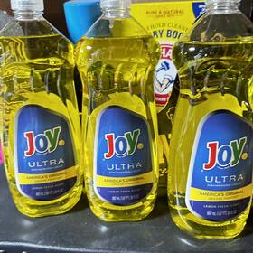Joy 850017436008 3- 30oz Each Ultra Lemon Scent Dish Washing Detergent Liquid Soap Kitchen