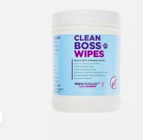 866625 Joy Cleanboss Multi-surface Heavy Duty Cleaning Wipes 100 Lala Lavender Sealed