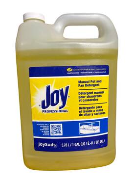 Joy Professional 850017436077 Manual Pot And Pan Dish Detergent Dishwashing Liquid Lemon 1 Gal