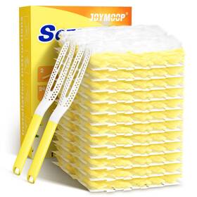 224-ccd-yy-jm Joymoop Disposable Electrostatic Duster For Cleaning With 2 Handles And 24 Ct Yellow H