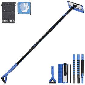 A2904-00208 Joytutus 61.3 Ice Scraper And Long Handle Snow Brush 270 Pivoting Extendab