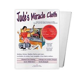 Judes Miracle Cloth 627843142515 Microfiber Cleaning 2 Pack For Windows Mirrors Cry