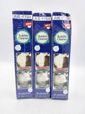 Ju-0069 Jue-fish 3-pack All Purpose Foam Bubble Cleaner 100ml X 3 - New Sealed