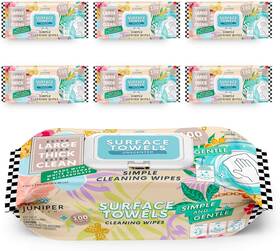 Juniper Clean 376557049176 Surface Wipes Bleach Free Unscented 100 Ct Pack Of 6