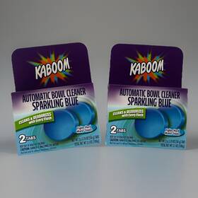 Kaboom 849607077561 Automatic Toilet Bowl Cleaner Tabs Sparkling Blue 2-pack 4 Total