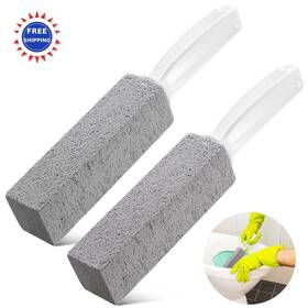 Kadden 711695541265 Pumice Stone Toilet Bowl Cleaner 2 Pack Hard Water Ring Remover Stain Scrubber