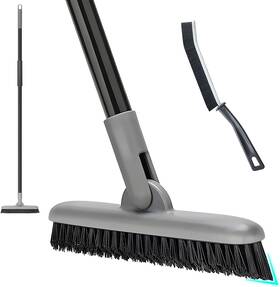 Kefanta 711181882674 Grout Brush With Long Handle 49ftft Tile Cleaner Tool For Shower Floors Scrubber