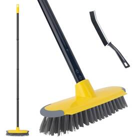 Kefanta 975406482566 Deck Brush With Long Handle Floor Scrub Broom For Shower 50ftft Outdoor Scrubber F