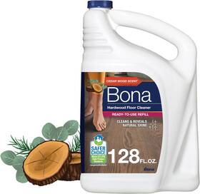 Wm700018199 Kemi Hardwood Floor Cleaner Refill - 128 Fl Oz Cedar Wood Scent Residue-free Flo